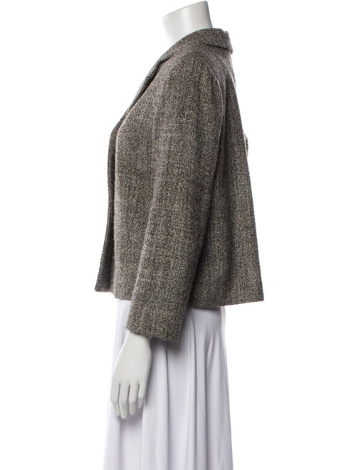 Barney's New York Virgin Wool Tweed Pattern Blazer