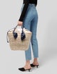 Barney's New York Raffia Bucket Bag