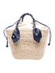 Barney's New York Raffia Bucket Bag