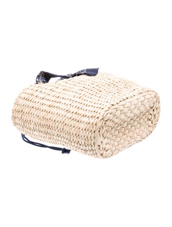 Barney's New York Raffia Bucket Bag