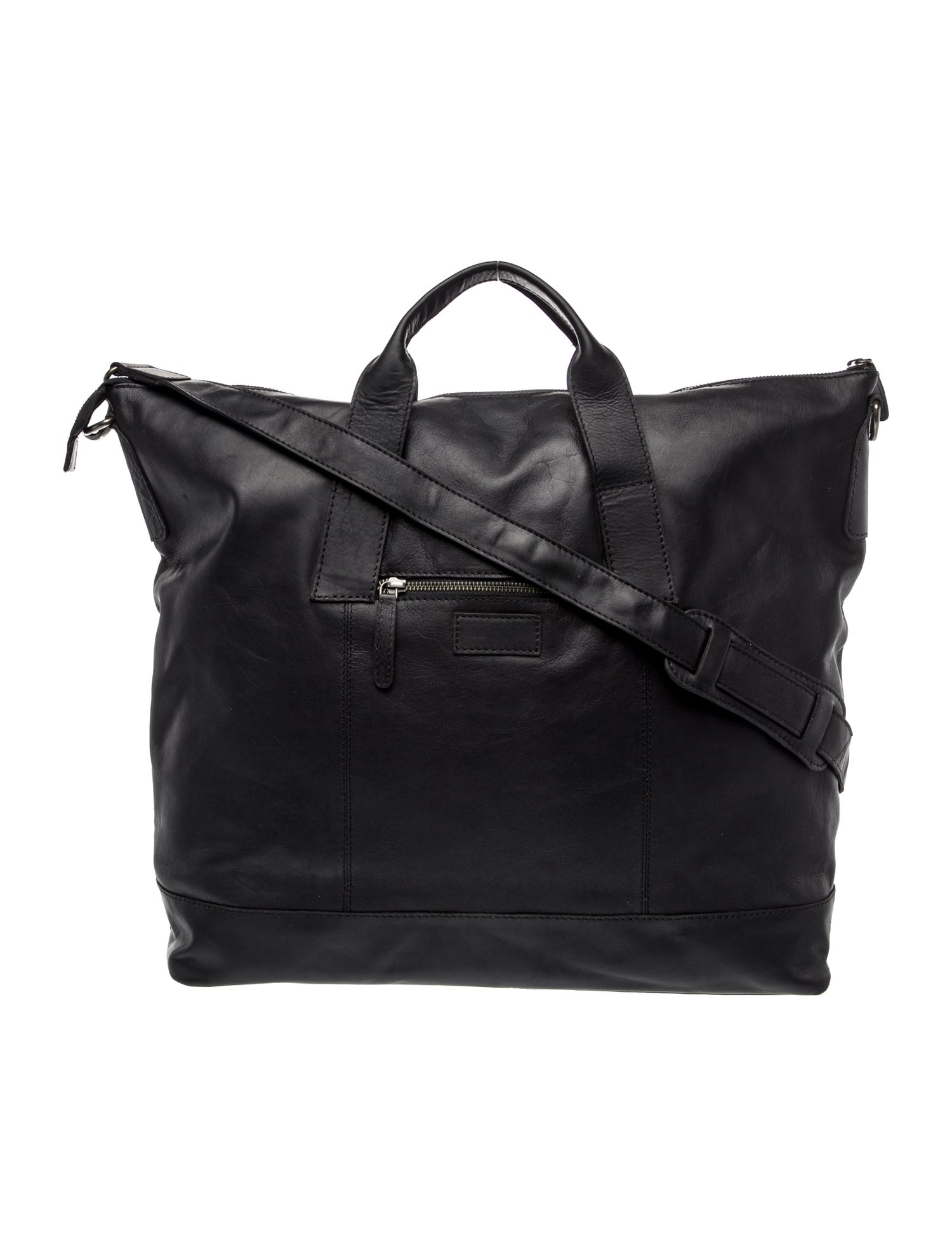 Barney's New York Leather Weekender Bag