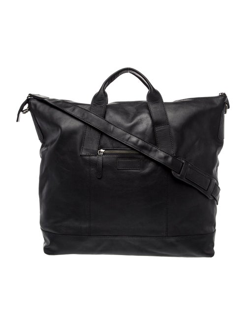 Barney's New York Leather Weekender Bag