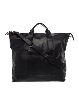 Barney's New York Leather Weekender Bag