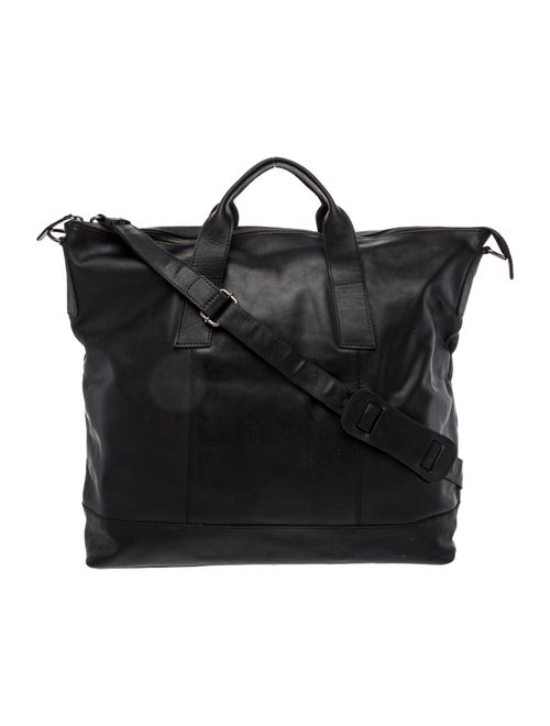 Barney's New York Leather Weekender Bag