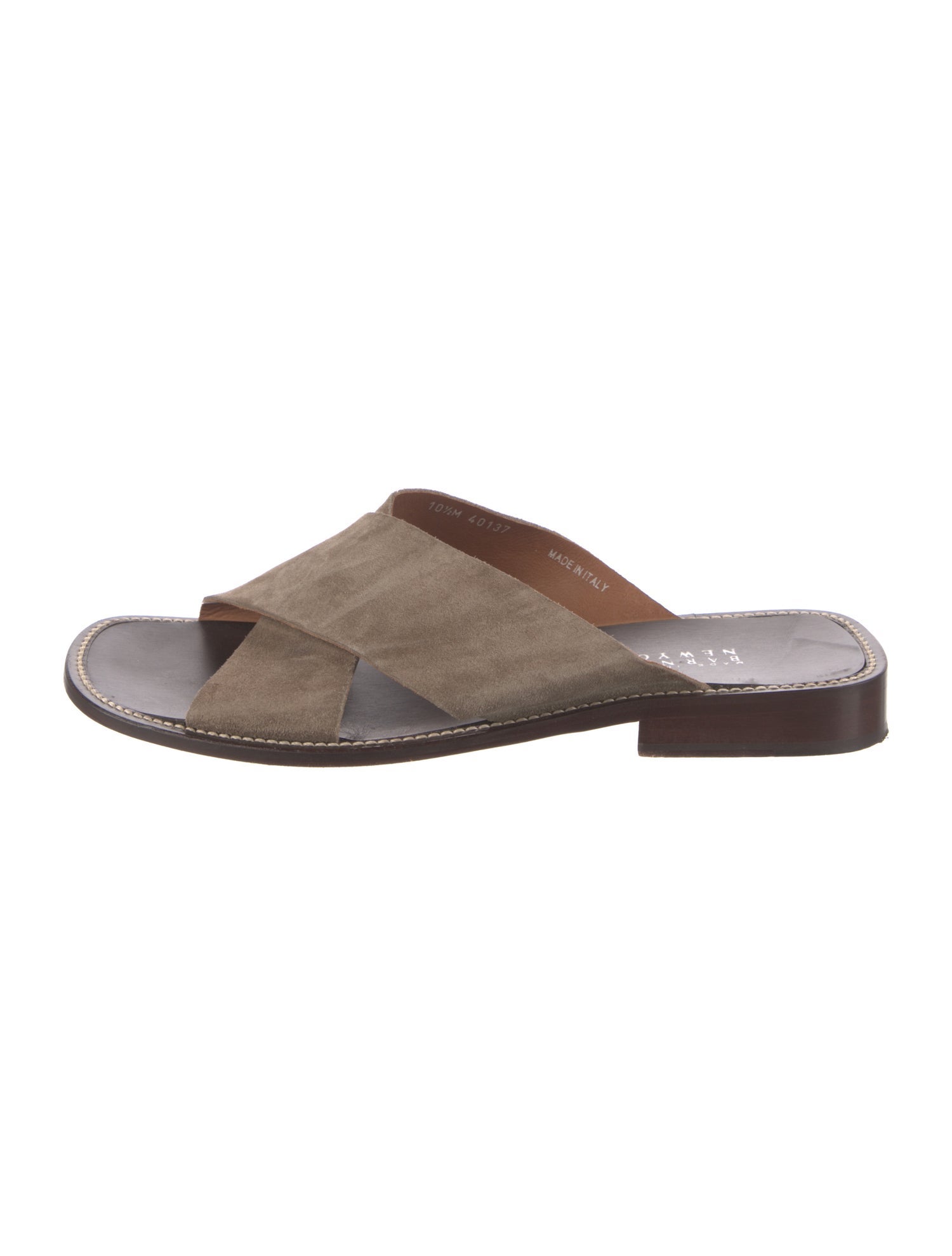 Barney's New York Suede Slides