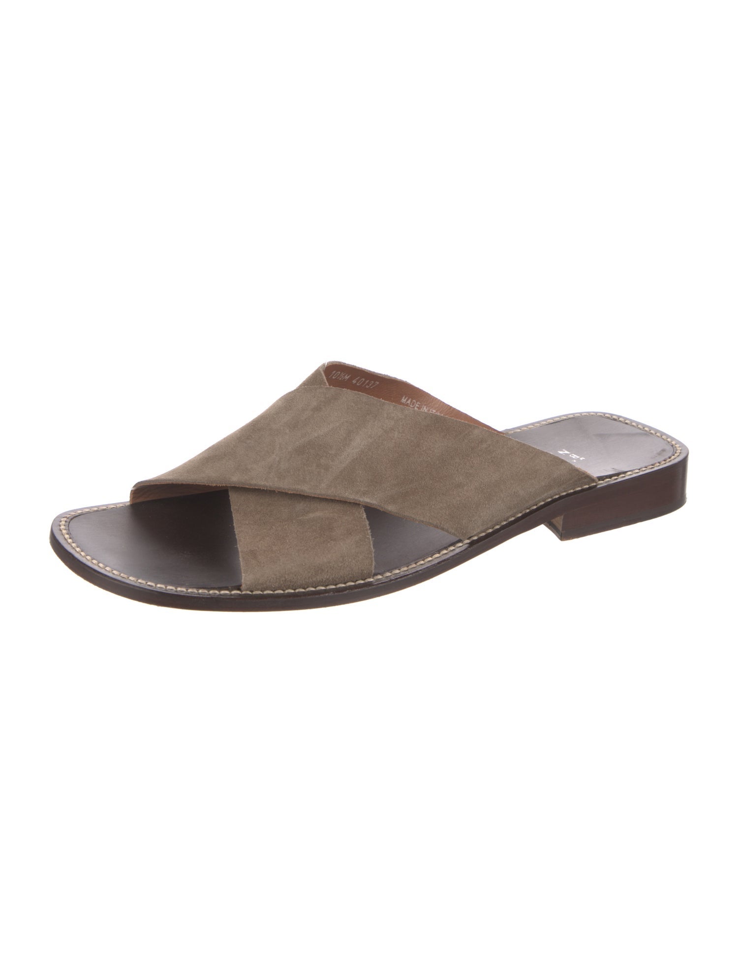 Barney's New York Suede Slides