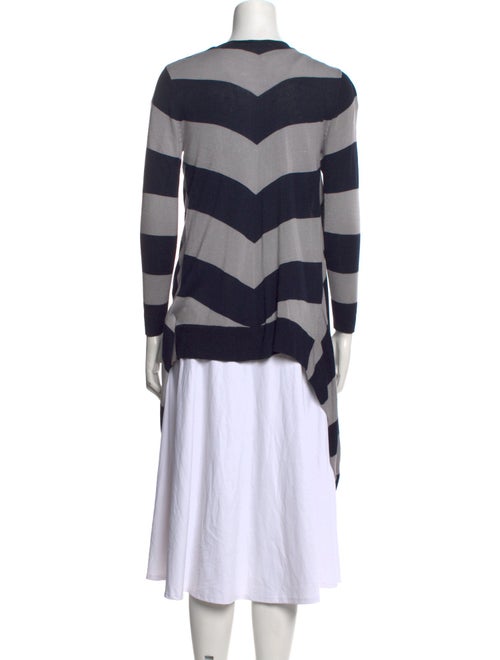 Barney's New York Striped Open Front Sweater