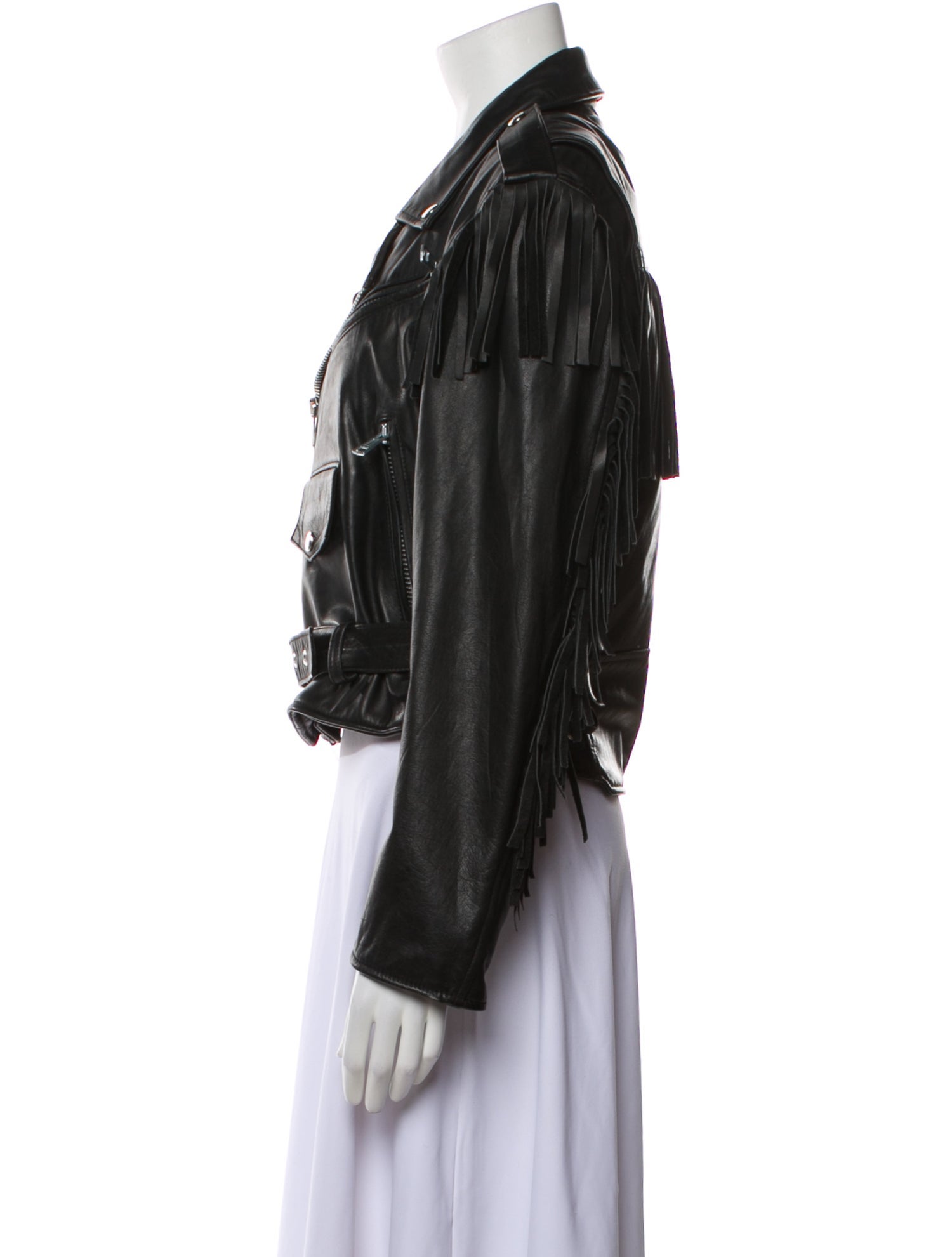 Barney's New York Leather Biker Jacket