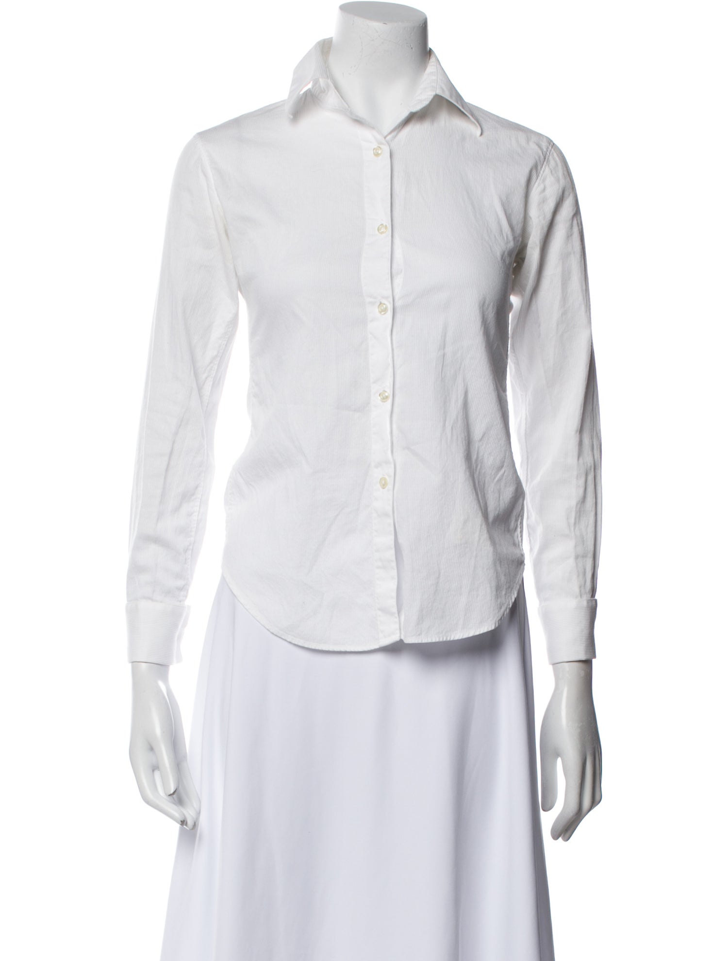 Barney's New York Long Sleeve Button-Up Top