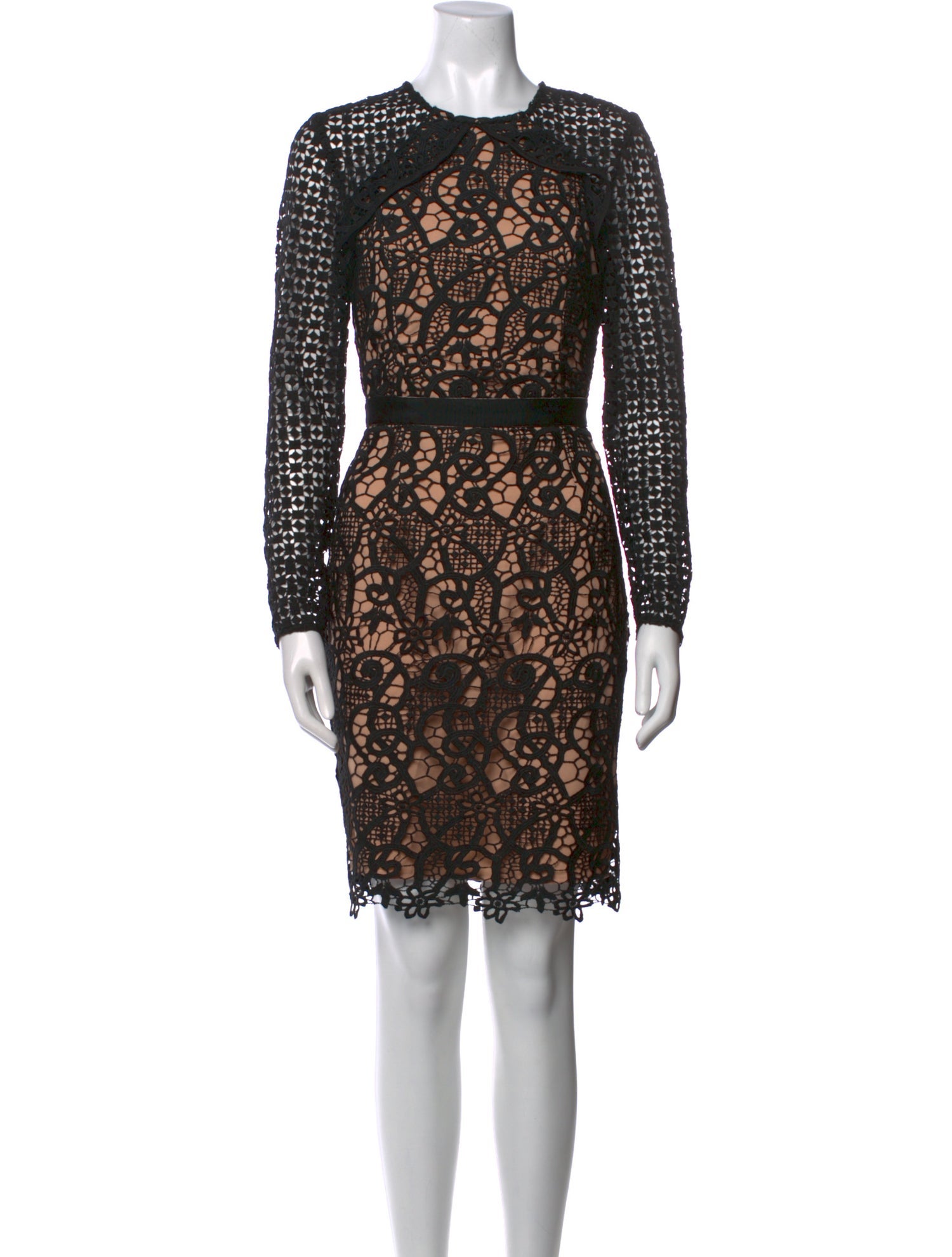 Barney's New York Lace Pattern Mini Dress