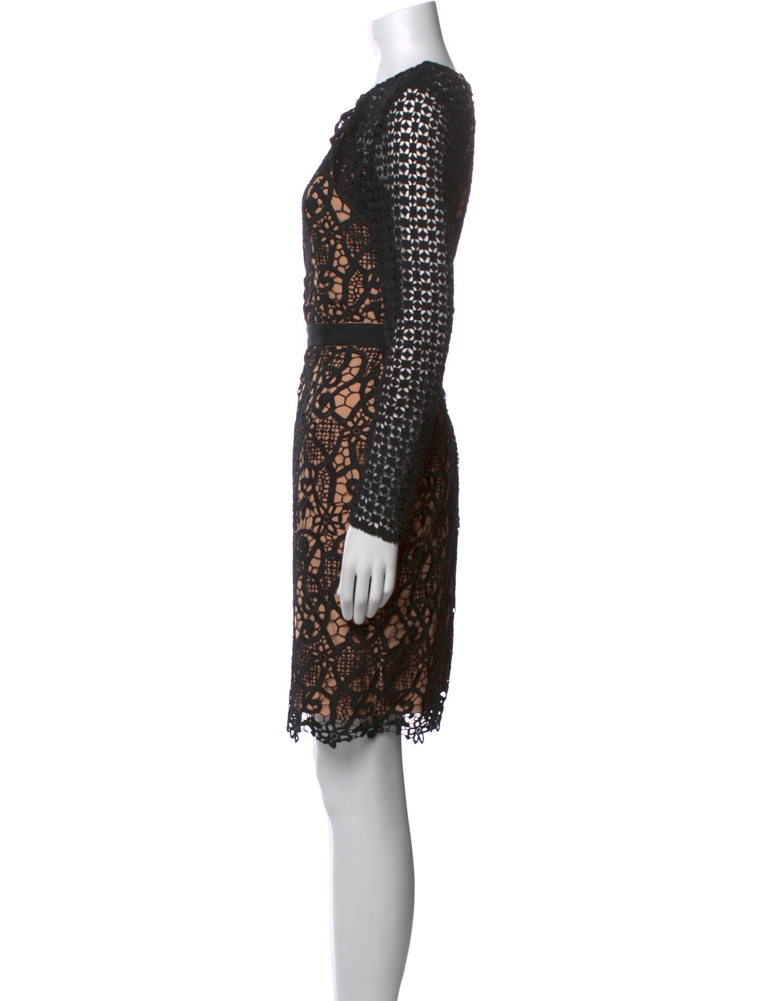 Barney's New York Lace Pattern Mini Dress