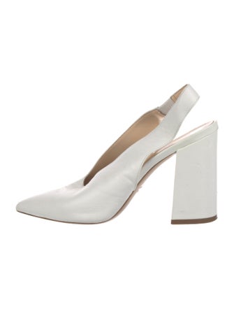 Barney's New York Leather Slingback Pumps