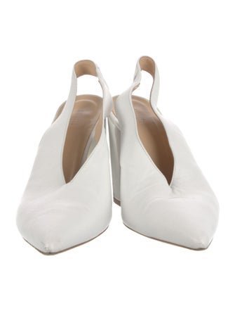 Barney's New York Leather Slingback Pumps