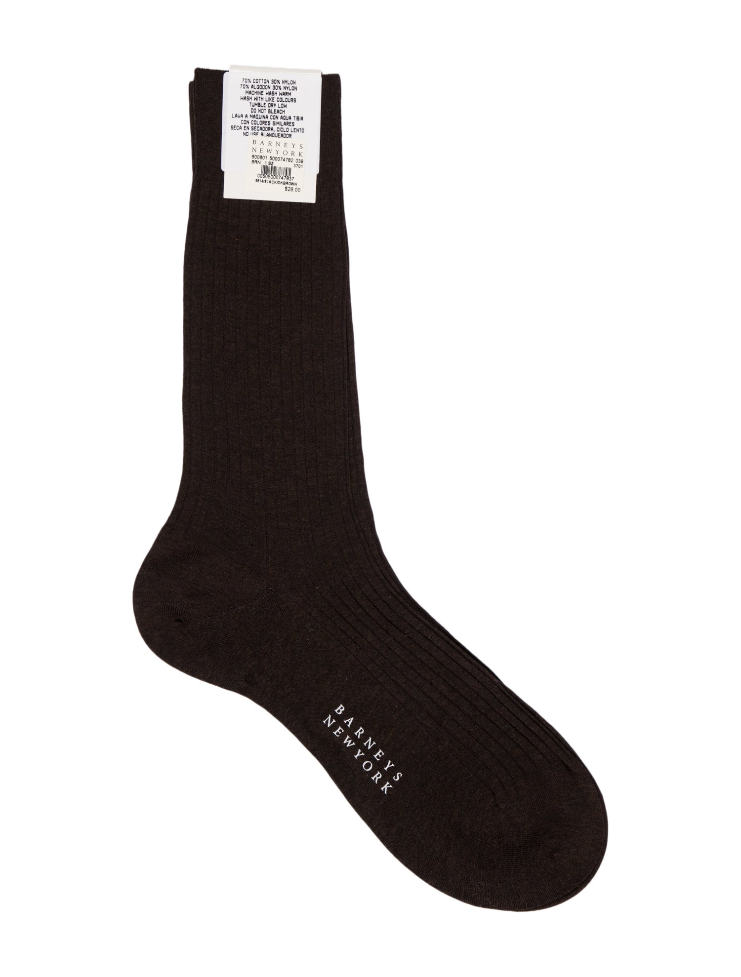 Barney's New York Solid Socks w/Tags