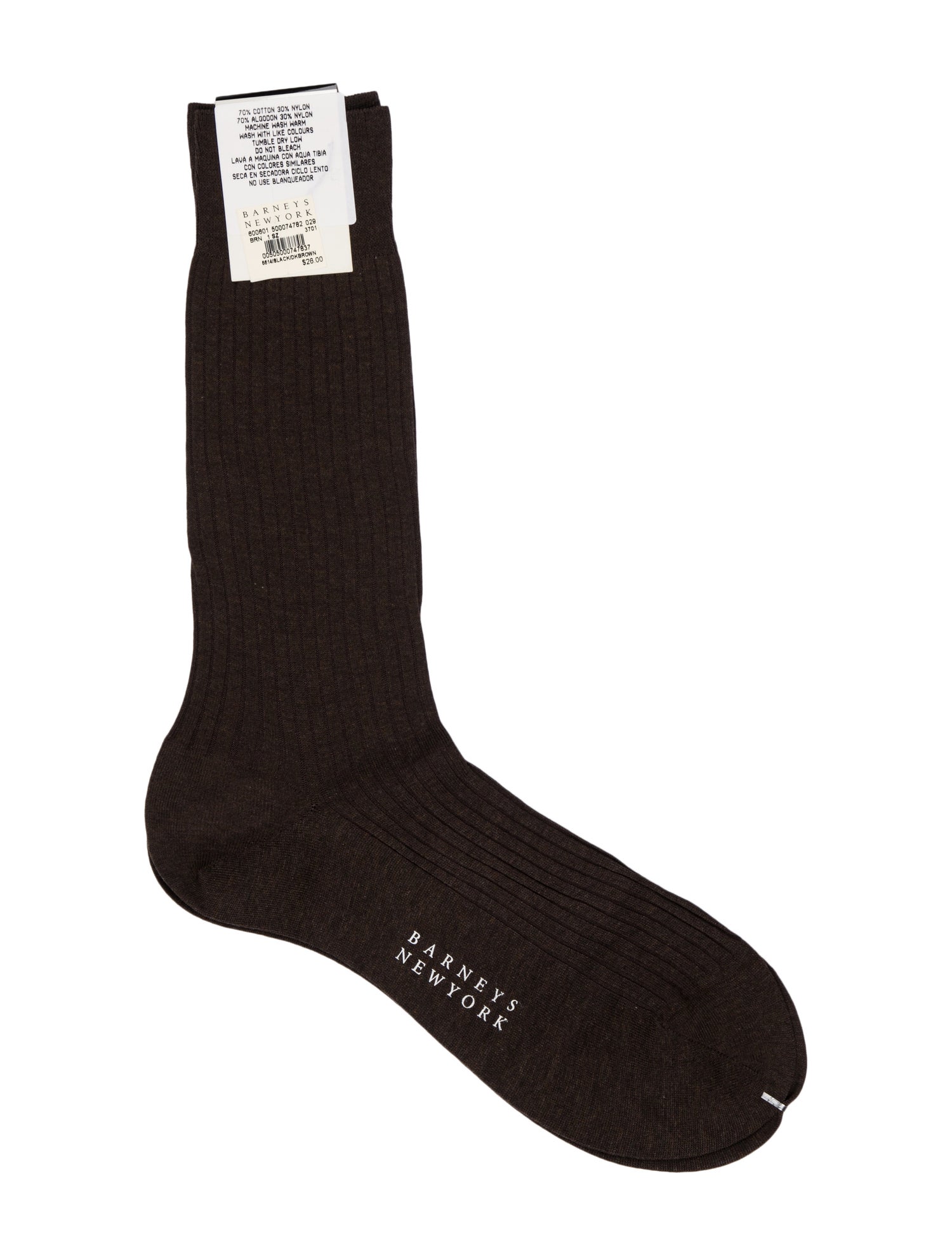 Barney's New York Solid Socks w/Tags