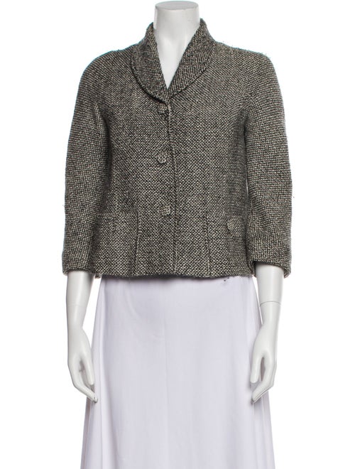 Barney's New York Tweed Pattern Blazer