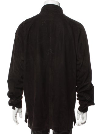 Barney's New York Leather Utility Jacket