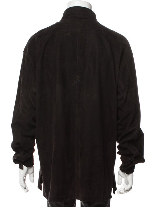 Barney's New York Leather Utility Jacket