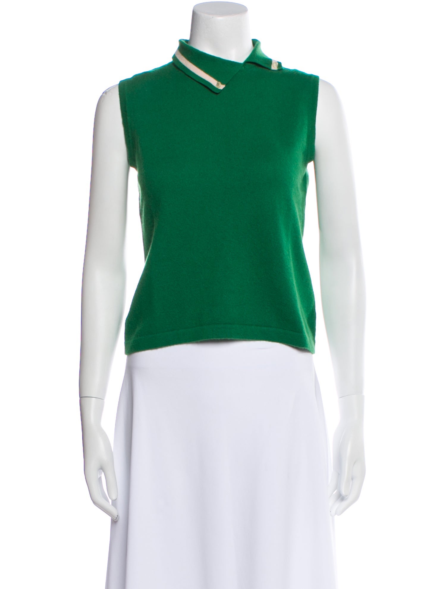 Barney's New York Cashmere Mock Neck Crop Top