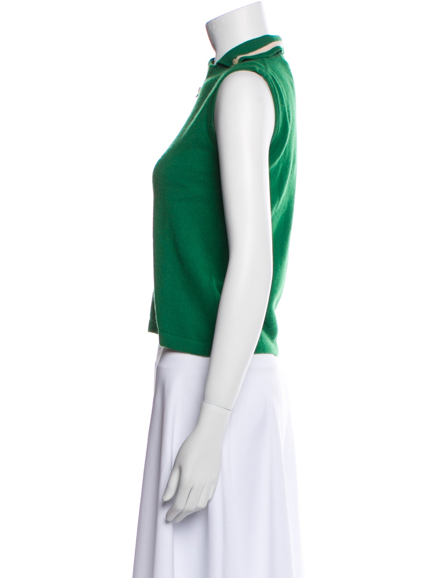 Barney's New York Cashmere Mock Neck Crop Top