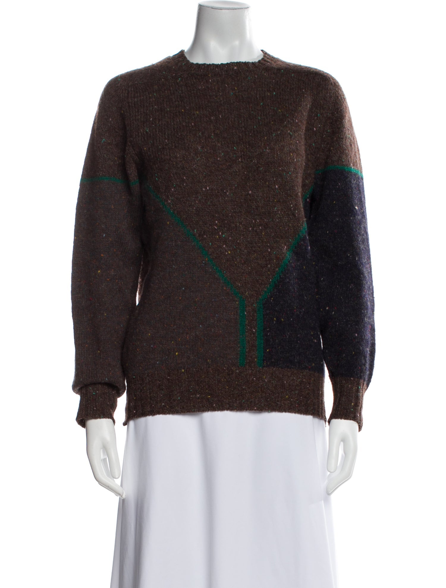 Barney's New York Wool Printed Sweater