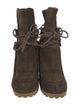 Barney's New York Suede Lace-Up Boots