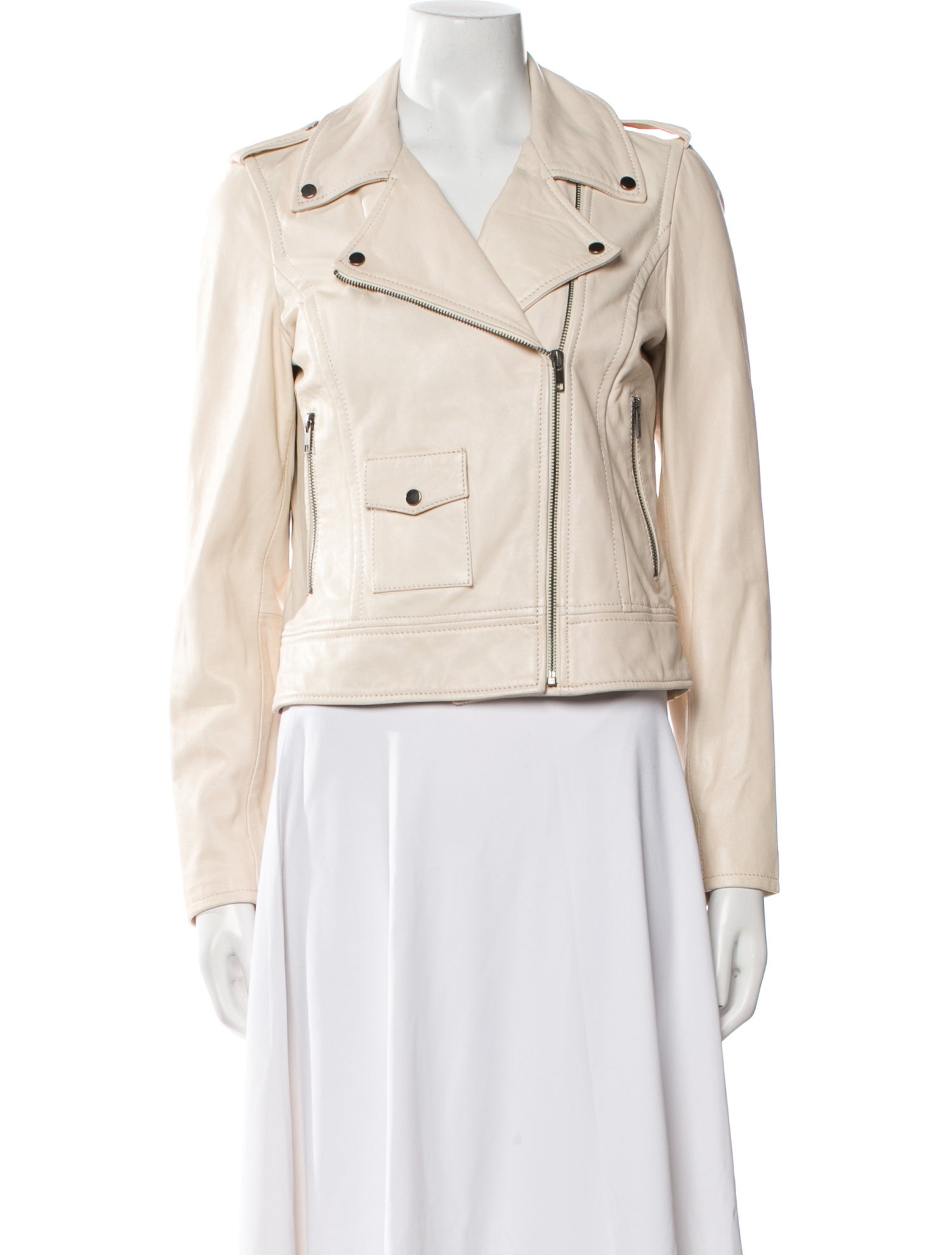 Barney's New York Leather Biker Jacket