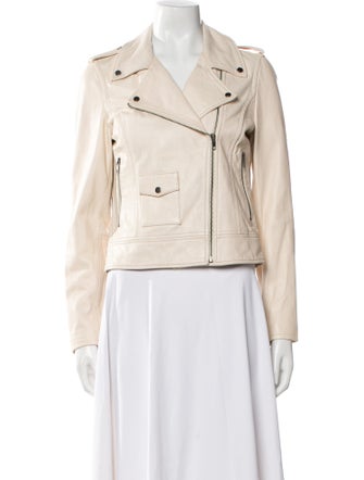 Barney's New York Leather Biker Jacket