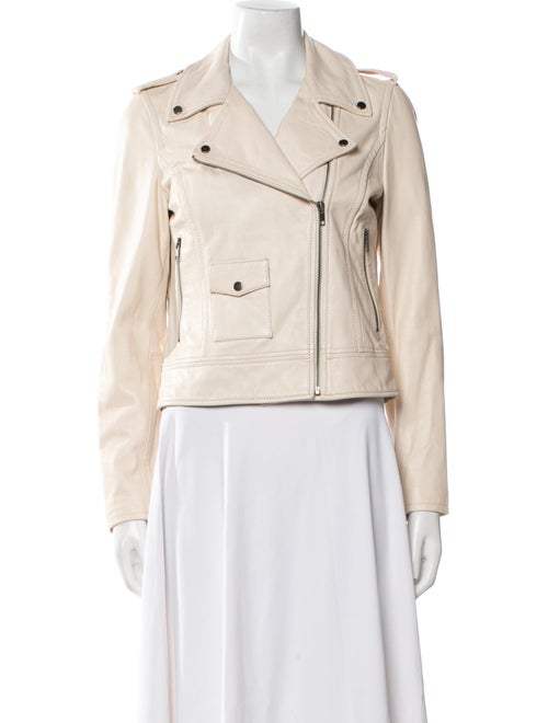 Barney's New York Leather Biker Jacket