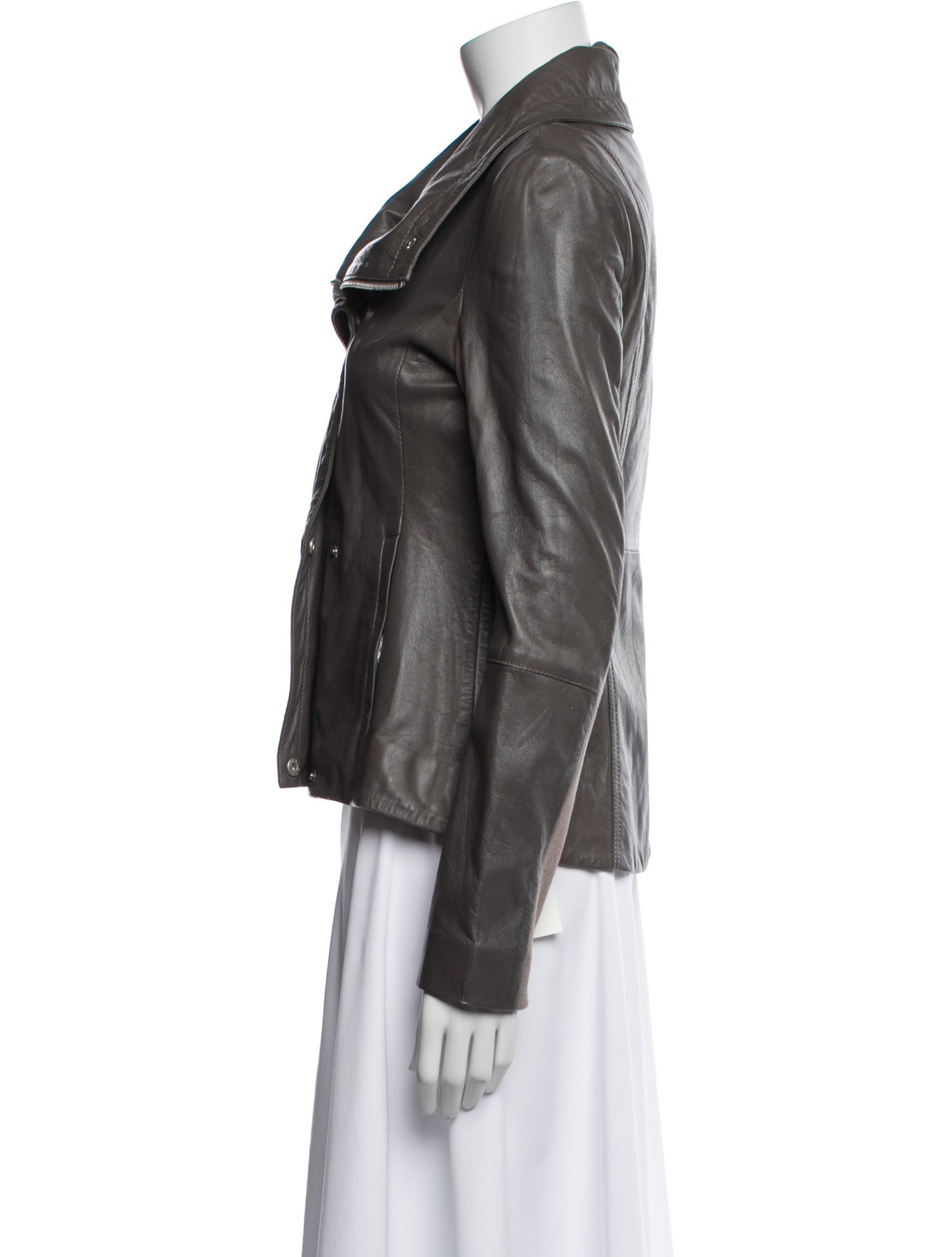 Barney's New York Leather Biker Jacket