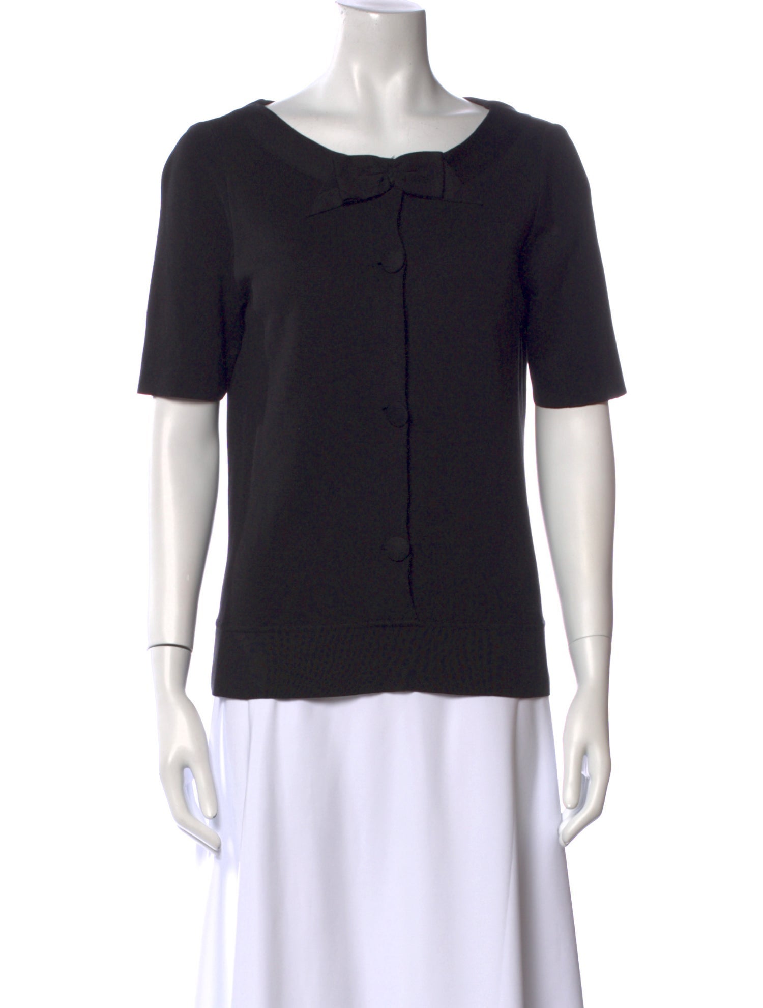 Barney's New York Silk Scoop Neck Top