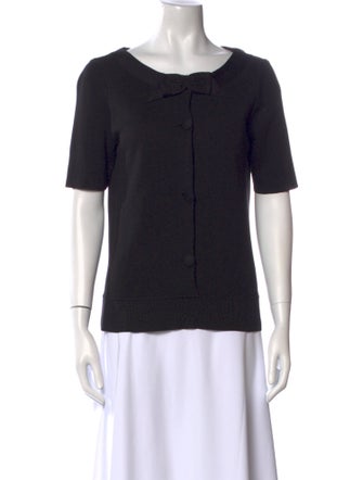 Barney's New York Silk Scoop Neck Top