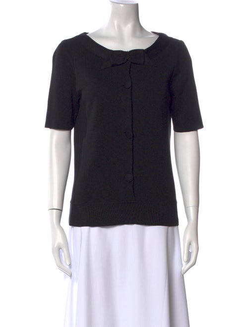 Barney's New York Silk Scoop Neck Top