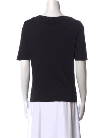Barney's New York Silk Scoop Neck Top