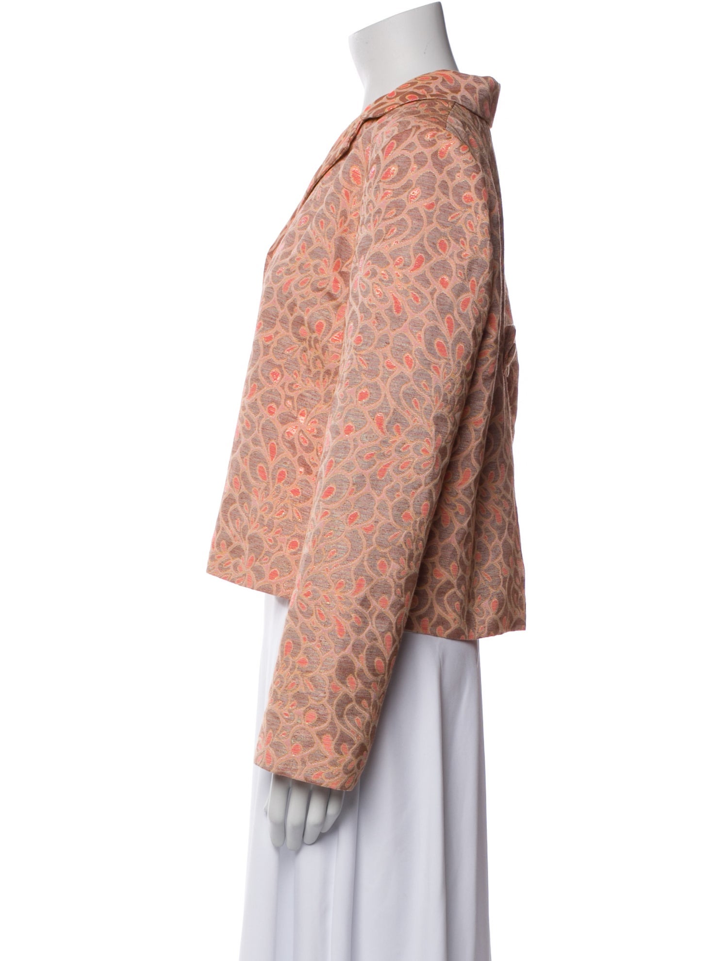 Barney's New York Nylon Floral Print Blazer