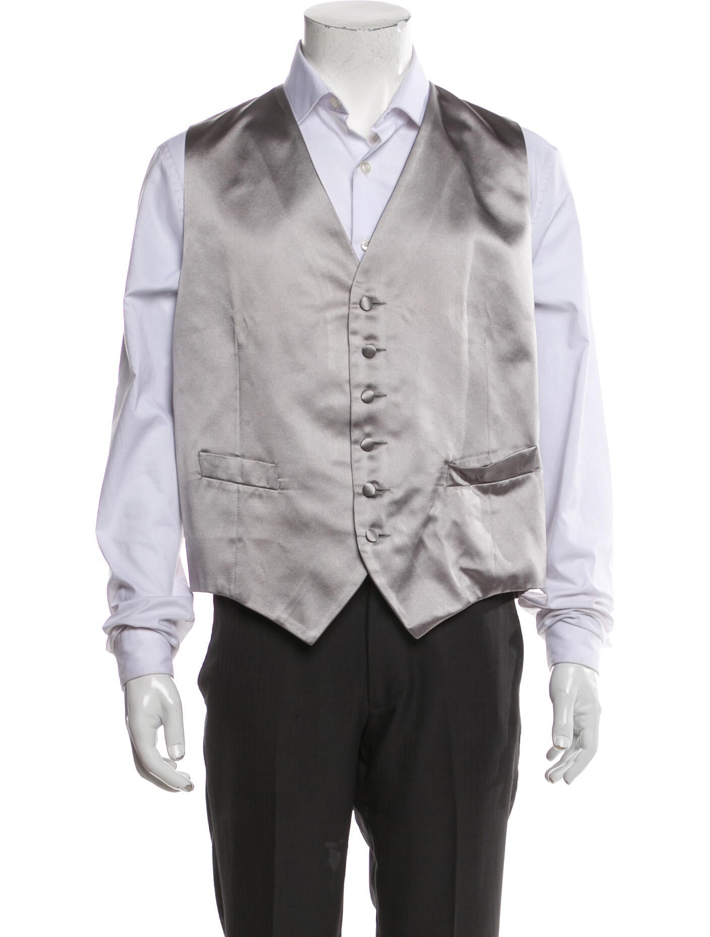 Barney's New York Silk Suit Vest w/ Tags