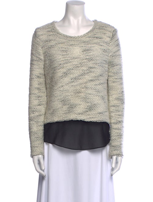 Barney's New York Printed Scoop Neck Sweater