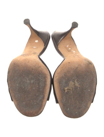 Barney's New York Suede Printed Slides