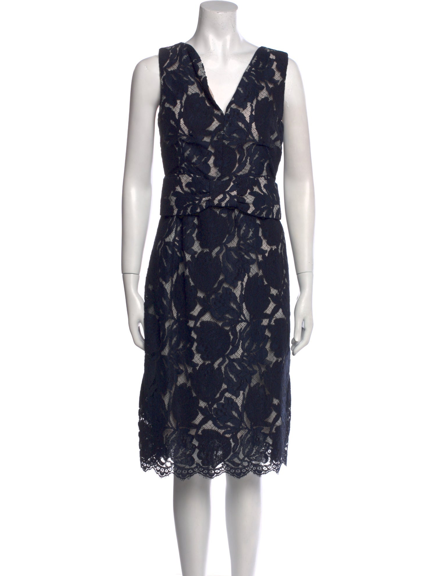 Barney's New York Lace Pattern Knee-Length Dress