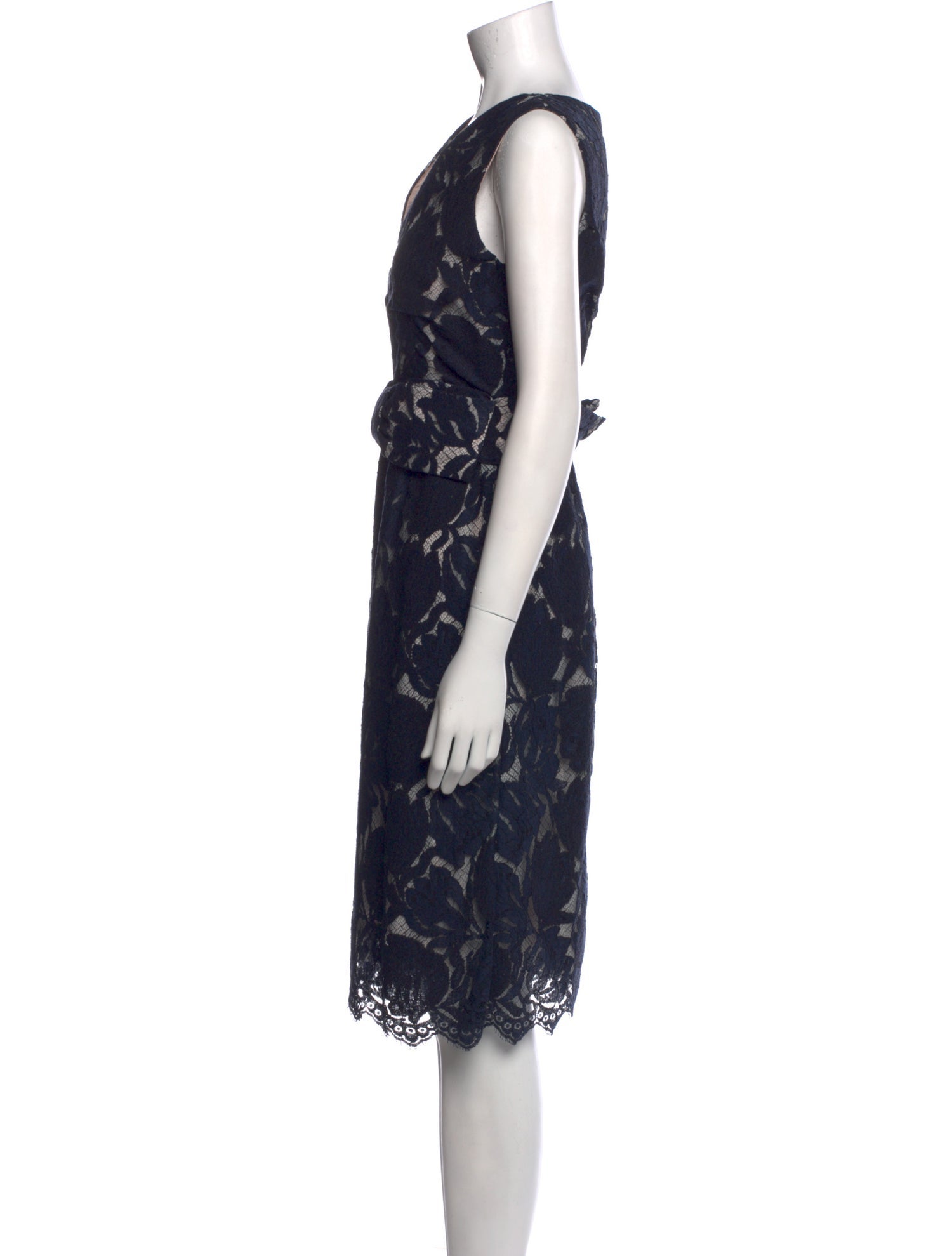 Barney's New York Lace Pattern Knee-Length Dress