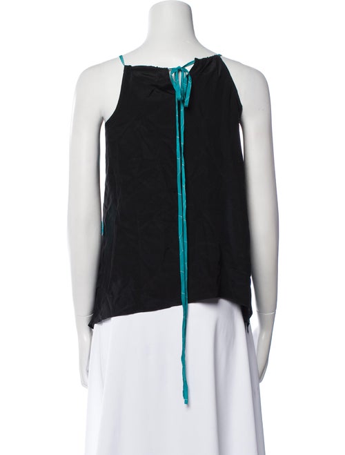 Barney's New York Silk Printed Crop Top