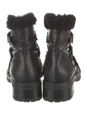 Barney's New York Leather Combat Boots