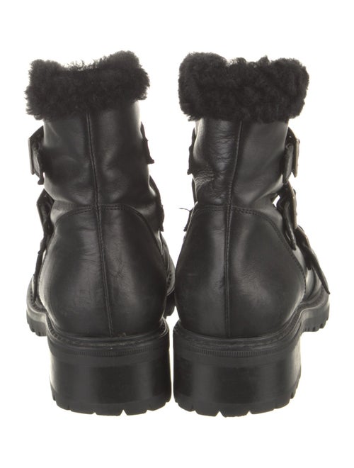 Barney's New York Leather Combat Boots