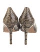 Barney's New York Snakeskin Animal Print Pumps