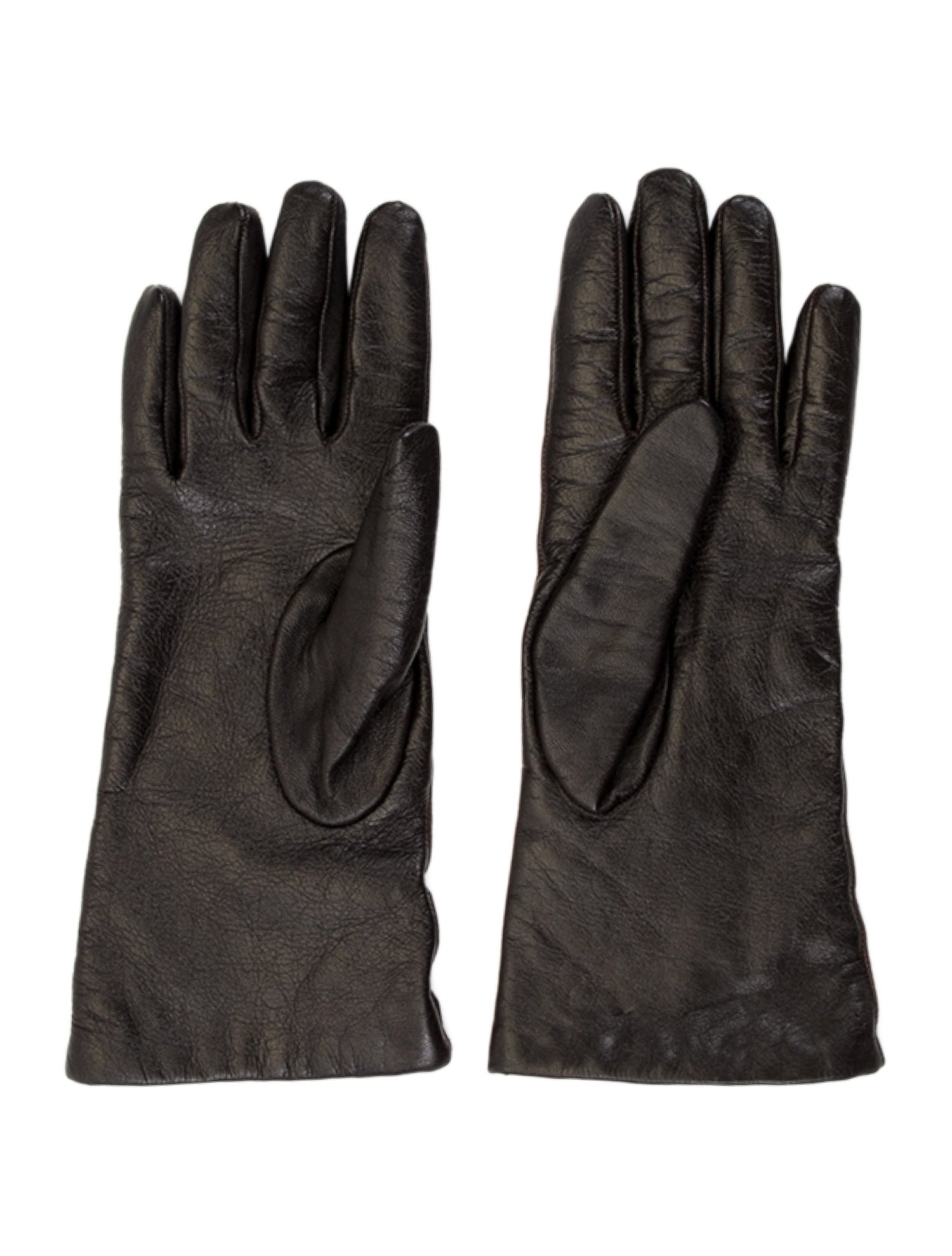 Barney's New York leather gloves