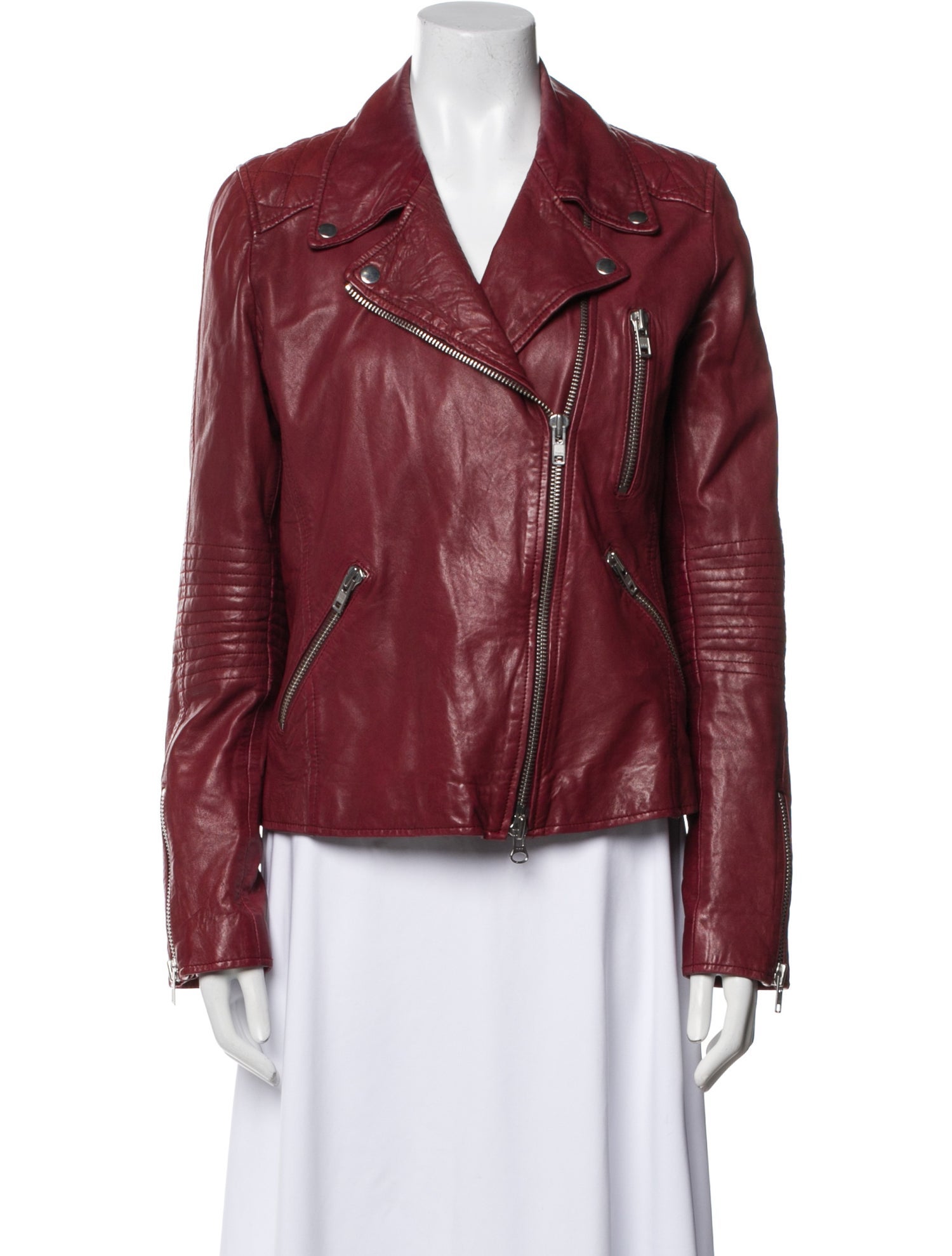 Barney's New York Vintage Leather Biker Jacket