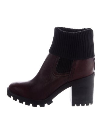 Barney's New York Leather Sock Boots