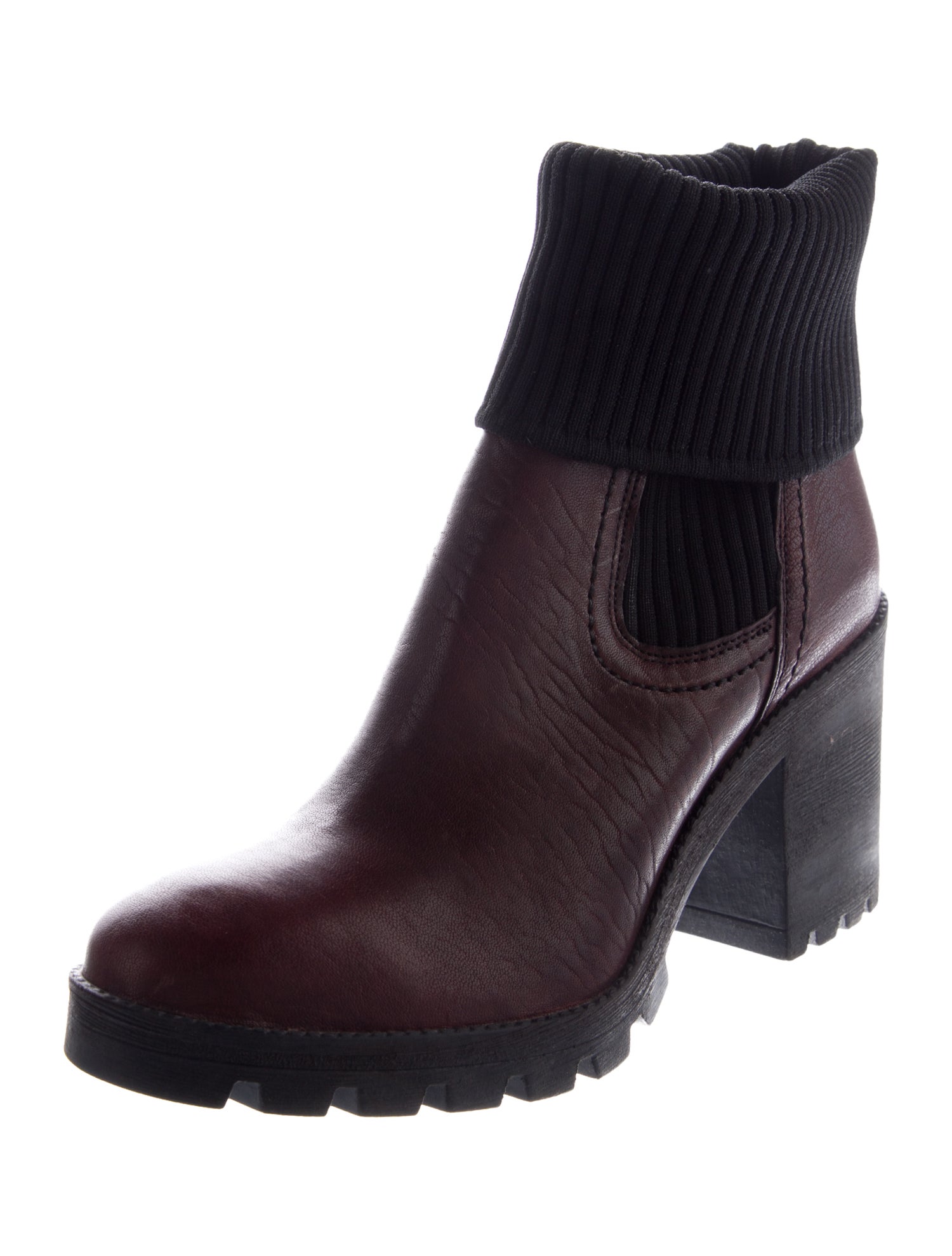 Barney's New York Leather Sock Boots