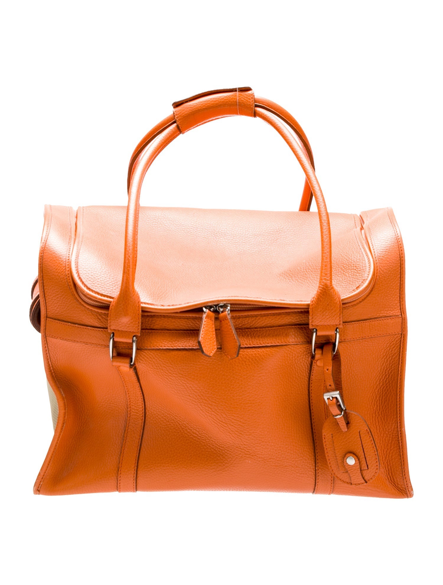 Barney's New York Leather Weekender Bag