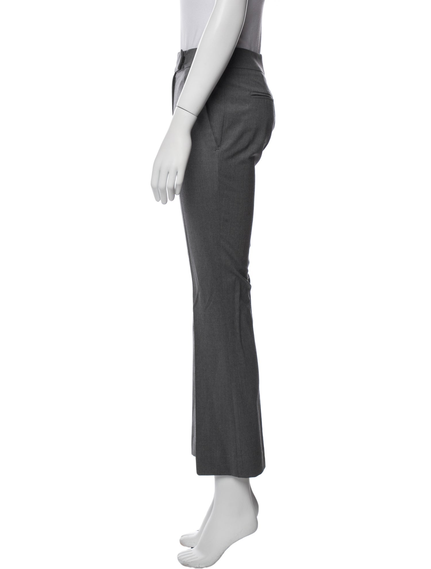 Barney's New York Virgin Wool Wide Leg Pants